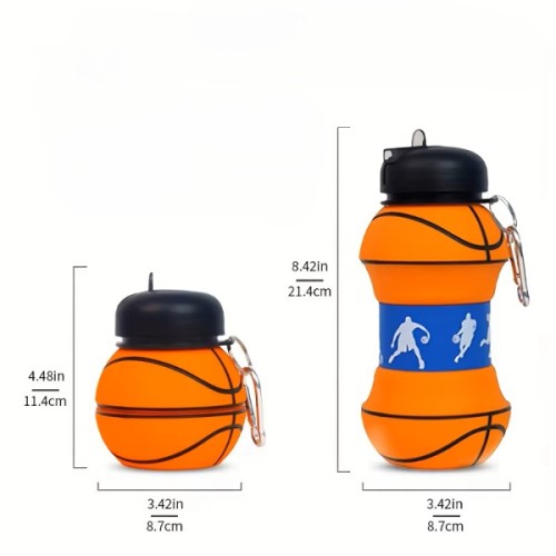 Basketbol%20Topu%20Tasarımlı%20Akordiyon%20Su%20Şişesi