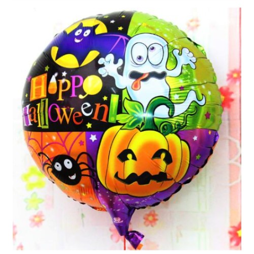 Halloween%20Örümcekli%20Kabaklı%20Folyo%20Balon%2018%20inç