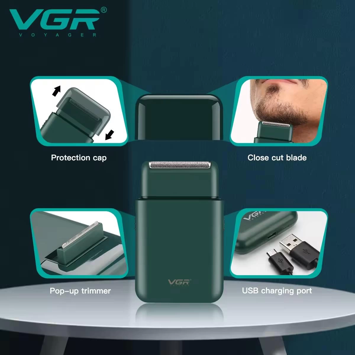 V-390%20Sakal-vücut%20Sıfır%20Sakal%20Yanak%20Şarjlı%20Islak%20Ve%20Kuru%20Tıraş%20Makinesi