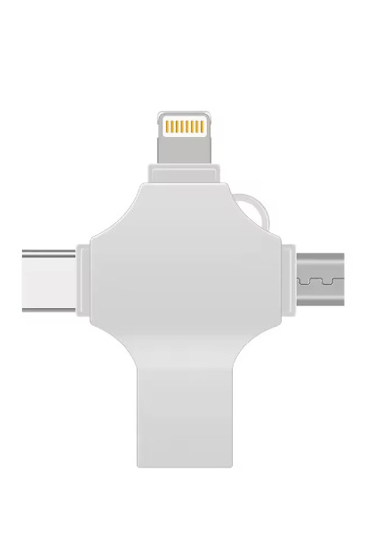 Otg%204in1%20Cep%20Telefonu%20Çok%20Fonksiyonlu%20Usb%20Flash%20Bellek%20128%20Gb%20Type-c,%20Micro%20Sd%20Ve%20Kart%20Okuyucu