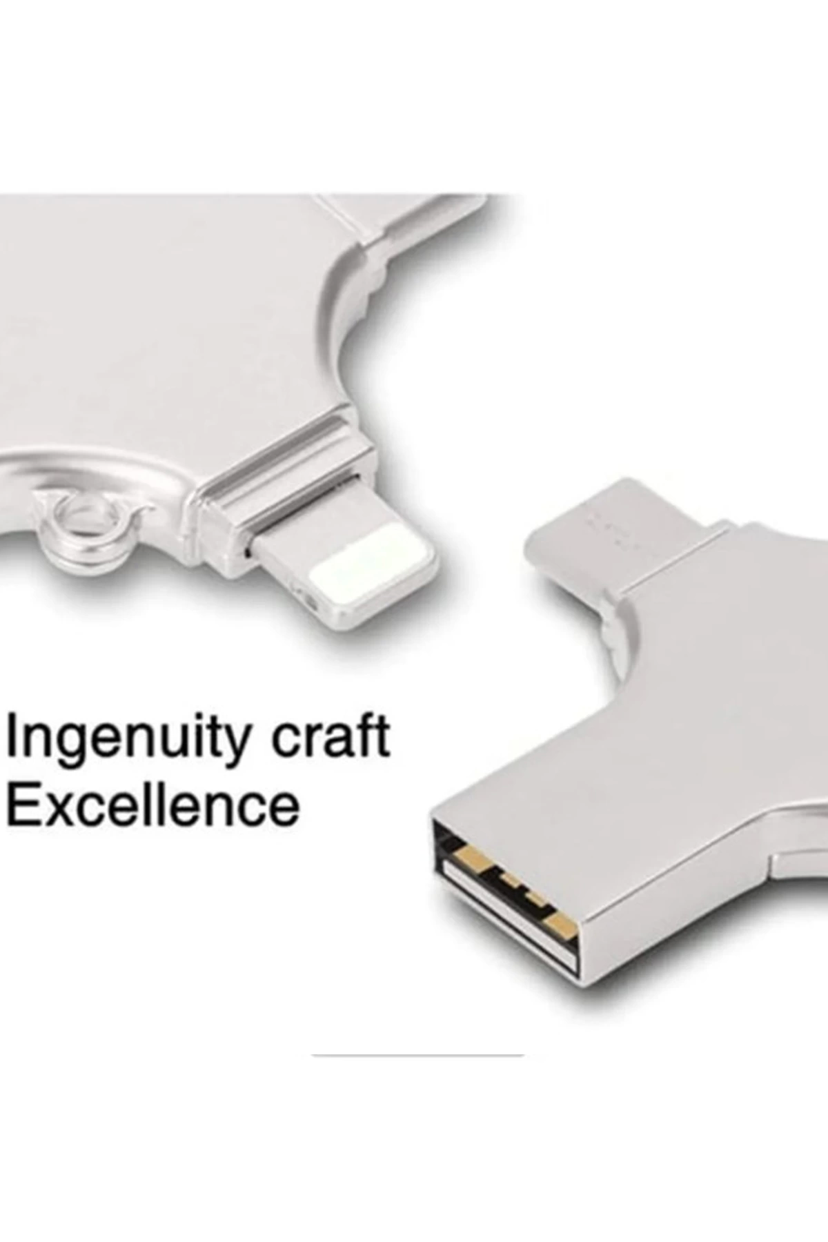 Otg%204in1%20Cep%20Telefonu%20Çok%20Fonksiyonlu%20Usb%20Flash%20Bellek%20128%20Gb%20Type-c,%20Micro%20Sd%20Ve%20Kart%20Okuyucu