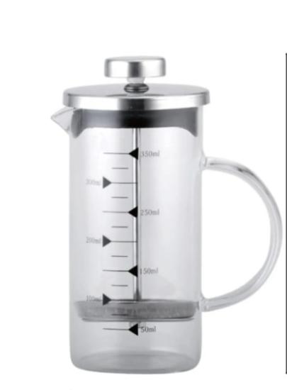 350 ml Cam French Press Kahve Demleme Makinesi