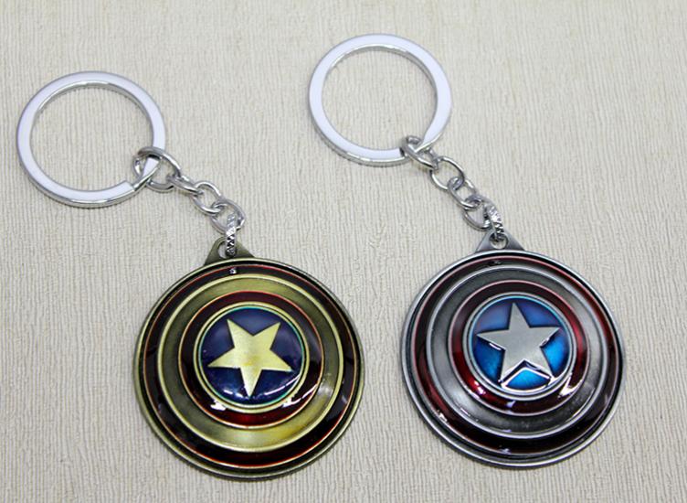 Metal Kaptan Amerika Anahtarlık