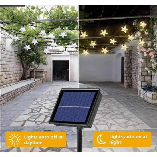 Solar 8 Fonksiyonlu 7 Metre 30 Yıldız LED