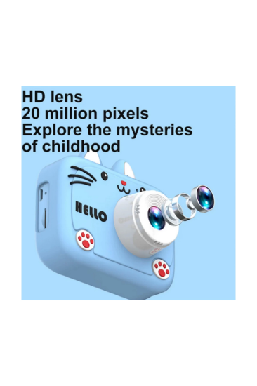 Hello Çocuk Dijital Fotoğraf Makinası 20 Mp Video Kaydedici 2.0 İnç Çift Kameralı Ks-102