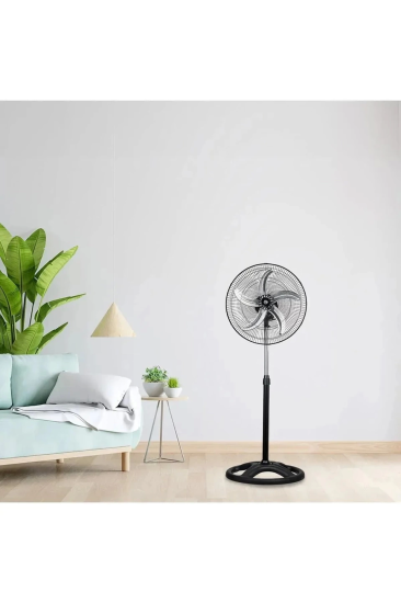 5 Metal Kanatlı Soğutucu Vantilatör Pervane 3 Kademe Hız Kontrol 18’’inch - 80w
